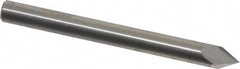 Accupro - 3/16" Diam 2 Flute Single End Solid Carbide Chamfer Mill - Apex Tool & Supply