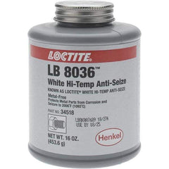 Loctite - 16 oz Brush Top High Temperature Anti-Seize Lubricant - Graphite, 2,000°F - Apex Tool & Supply