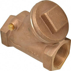 NIBCO - 1-1/2" Bronze Check Valve - Y-Pattern, FNPT x FNPT, 600 WOG - Apex Tool & Supply