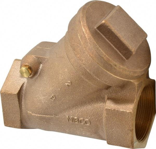 NIBCO - 2" Bronze Check Valve - Y-Pattern, FNPT x FNPT, 600 WOG - Apex Tool & Supply