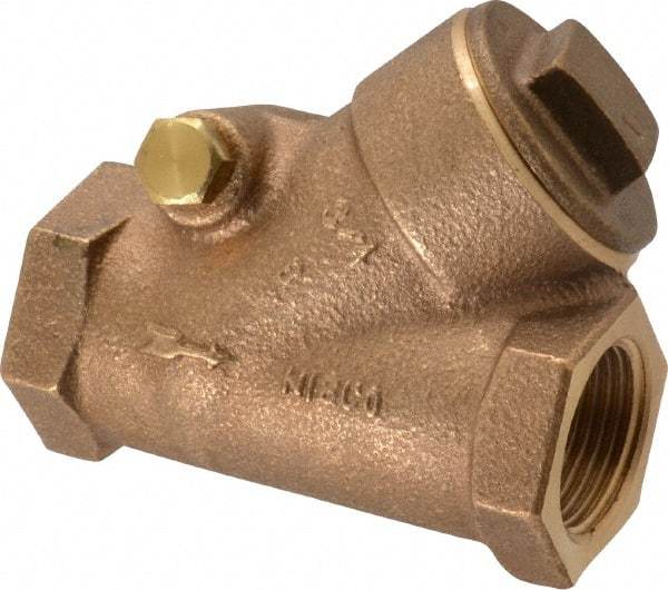 NIBCO - 3/4" Bronze Check Valve - Y-Pattern, FNPT x FNPT, 600 WOG - Apex Tool & Supply
