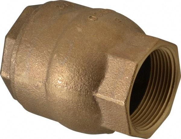 NIBCO - 1-1/2" Bronze Check Valve - Inline, FNPT x FNPT, 250 WOG - Apex Tool & Supply