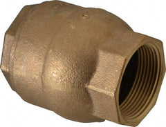 NIBCO - 1-1/2" Bronze Check Valve - Inline, FNPT x FNPT, 250 WOG - Apex Tool & Supply
