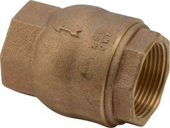 NIBCO - 1-1/4" Bronze Check Valve - Inline, FNPT x FNPT, 250 WOG - Apex Tool & Supply