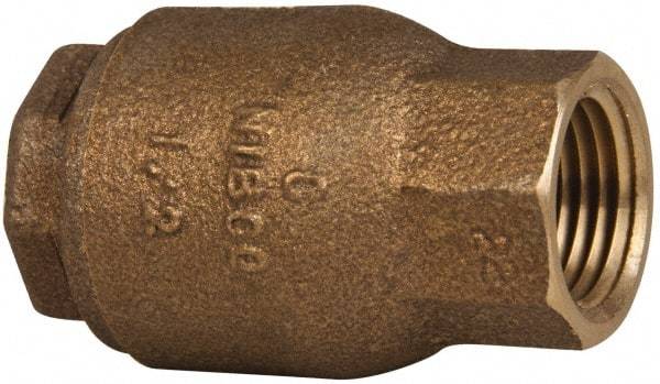 NIBCO - 1/2" Bronze Check Valve - Inline, FNPT x FNPT, 250 WOG - Apex Tool & Supply