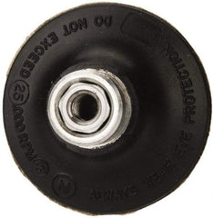 Standard Abrasives - 2" Diam Quick-Change Type R Disc Backing Pad - 1/4" Shank Diam, Medium Density, 25,000 RPM, Lockit Compatible - Apex Tool & Supply