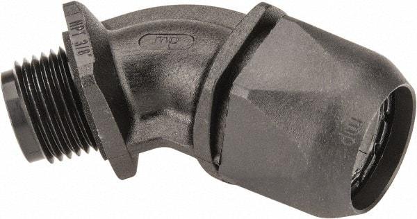 Murrplastik - 3/8" Trade, Nylon Compression Angled Liquidtight Conduit Connector - Noninsulated - Apex Tool & Supply