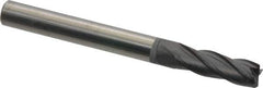 Niagara Cutter - 1/4", 4 Flute, Single End, Solid Carbide, 0.02" Corner Radius End Mill - 2-1/2" OAL, 30° Helix, Right Hand Flute, 3/4" LOC, Right Hand Cut - Apex Tool & Supply