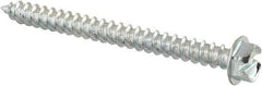 Value Collection - #12 Hex Washer Head Slotted Sheet Metal Screw - Steel, 2-1/2" Length Under Head, Grade 2 - Apex Tool & Supply