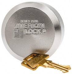 American Lock - Keyed Different Padlock - 3/8" Shackle Diam, Steel - Apex Tool & Supply