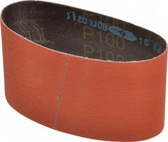 3M - 3-1/2" Wide x 15-1/2" OAL, 100 Grit, Ceramic Abrasive Belt - Ceramic, Fine, Coated, Y Weighted Cloth Backing, Wet/Dry, Series 777F - Apex Tool & Supply