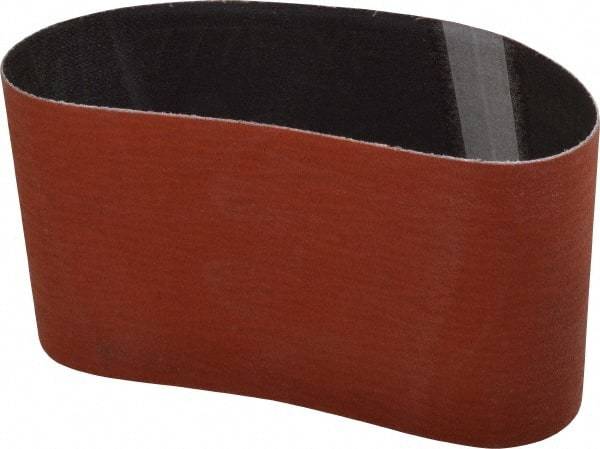 3M - 3" Wide x 10-11/16" OAL, 120 Grit, Ceramic Abrasive Belt - Ceramic, Fine, Coated, Y Weighted Cloth Backing, Wet/Dry, Series 777F - Apex Tool & Supply