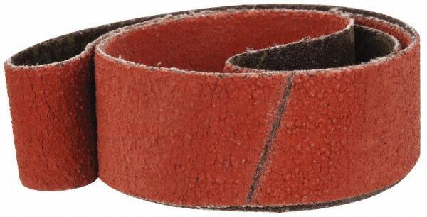 3M - 1" Wide x 30" OAL, 60 Grit, Ceramic Abrasive Belt - Ceramic, Medium, Coated, YF Weighted Cloth Backing, Wet/Dry, Series 777F - Apex Tool & Supply