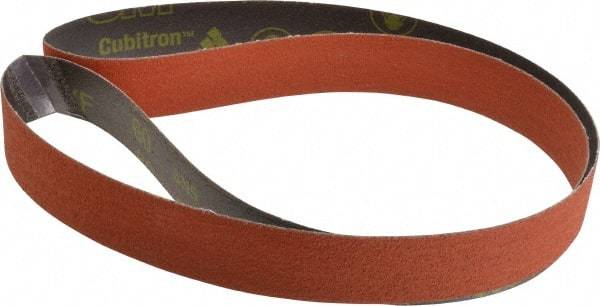 3M - 1-1/2" Wide x 60" OAL, 60 Grit, Ceramic Abrasive Belt - Ceramic, Medium, Coated, YF Weighted Cloth Backing, Wet/Dry, Series 777F - Apex Tool & Supply