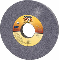 Norton - 12" Diam x 3" Hole x 1-1/2" Thick, H Hardness, 46 Grit Surface Grinding Wheel - Aluminum Oxide, Type 1, Coarse Grade, 2,070 Max RPM, Vitrified Bond, No Recess - Apex Tool & Supply