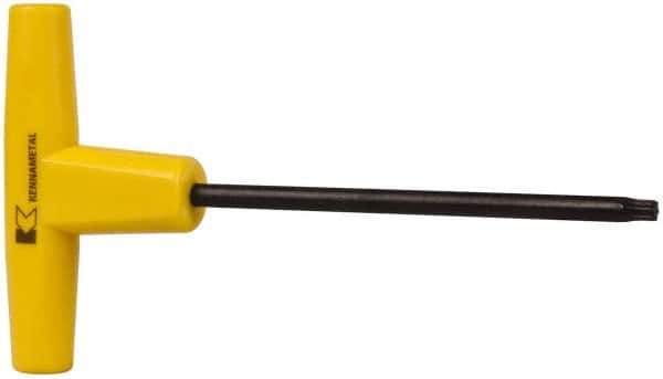 Kennametal - T25 Torx Drive, T Handle Driver for Indexable Slotting Cutter - Compatible with Cartridge Screws - Apex Tool & Supply