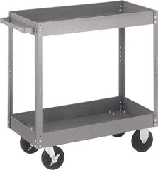 Quantum Storage - 500 Lb Capacity, 36" Wide x 24" Long x 32" High Standard Utility Cart - 3 Shelf, Steel - Apex Tool & Supply