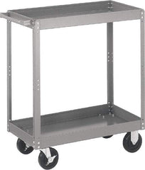 Quantum Storage - 1,000 Lb Capacity, 36" Wide x 24" Long x 35" High Standard Utility Cart - 3 Shelf, Steel - Apex Tool & Supply