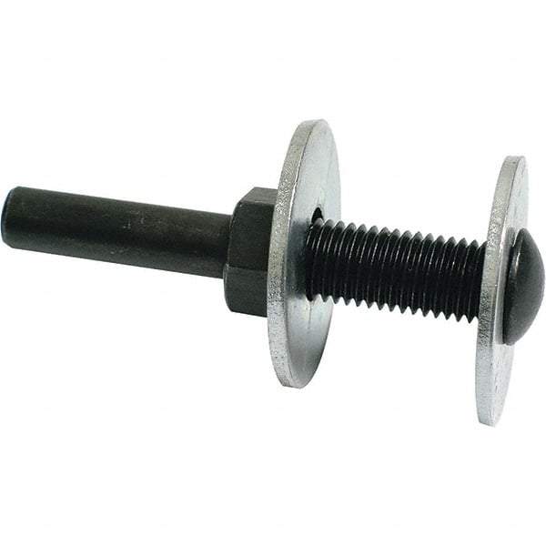 Dynabrade - 1/4" Max Diam, Abrasive Disc Mandrel - 1/4" Shank Diam - Apex Tool & Supply