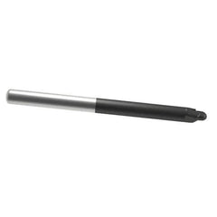 Accupro - 3/8" Diam, 3/8" LOC, 2 Flute Solid Carbide Ball End Mill - AlTiN Finish, Single End, 4" OAL, 3/8" Shank Diam, Spiral Flute - Apex Tool & Supply