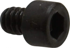 Made in USA - #10-24 UNC Hex Socket Drive, Socket Cap Screw - Alloy Steel, Black Oxide Finish, Fully Threaded, 1/4" Length Under Head - Apex Tool & Supply