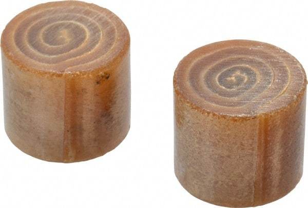 Garland - 1-1/4" Face Diam, Grade Medium Soft, Natural Hammer Tip/Face - Rawhide - Apex Tool & Supply