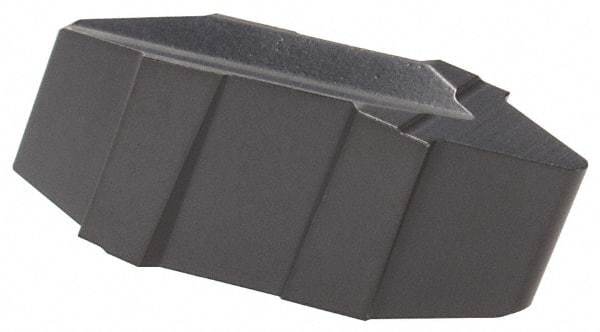 Iscar - 43561GPV Grade IC428, 4.03mm Cutting Width Carbide Grooving Insert - 3.42mm Max Depth of Cut, Neutral, 0.45mm Corner Radius, Al2O3 Finish - Apex Tool & Supply