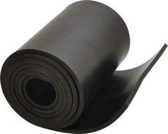 Made in USA - 3/16" Thick x 6" Wide x 60" Long, Buna-N Rubber Strip - Stock Length, 40 Shore A Durometer, 800 to 1,000 psi Tensile Strength, -20 to 170°F, Black - Apex Tool & Supply