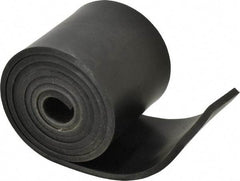 Made in USA - 1/4" Thick x 4" Wide x 60" Long, Buna-N Rubber Strip - Stock Length, 40 Shore A Durometer, 800 to 1,000 psi Tensile Strength, -20 to 170°F, Black - Apex Tool & Supply