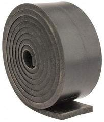 Made in USA - 1/4" Thick x 2" Wide x 60" Long, Neoprene Rubber Strip - Stock Length, 40 Shore A Durometer, 1,000 to 1,200 psi Tensile Strength, -40 to 212°F, Black - Apex Tool & Supply