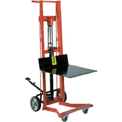 Wesco Industrial Products - 750 Lb Capacity, 40" Lift Height, Hydraulic Platform Base Manually Operated Lift - Apex Tool & Supply