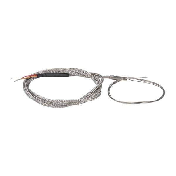 Thermo Electric - 0 to 2012°F, K Flexible, Thermocouple Probe - 3 Ft. Cable Length, Stripped Ends, 25 Inch Probe Sheath Length, 4 Sec Response Time - Apex Tool & Supply