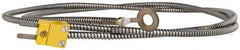 Thermo Electric - 0 to 900°F, K Surface, Thermocouple Probe - 4 Ft. Cable Length, Mini Connector, 15 Sec Response Time - Apex Tool & Supply