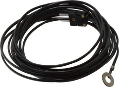 Thermo Electric - 0 to 221°F, J Surface, Thermocouple Probe - 25 Ft. Cable Length, Mini Connector, 15 Sec Response Time - Apex Tool & Supply