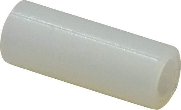 Electro Hardware - 0.116" ID x 3/16" OD, #4 Screw, Grade 101 Nylon Female Unthreaded Circuit Board Spacer - Round Body, Uncoated, 1/2" OAL - Apex Tool & Supply