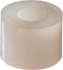 Electro Hardware - 0.116" ID x 1/4" OD, #4 Screw, Grade 101 Nylon Female Unthreaded Circuit Board Spacer - Round Body, Uncoated, 3/16" OAL - Apex Tool & Supply