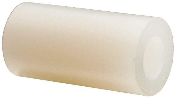 Electro Hardware - 0.116" ID x 1/4" OD, #4 Screw, Grade 101 Nylon Female Unthreaded Circuit Board Spacer - Round Body, Uncoated, 1/2" OAL - Apex Tool & Supply
