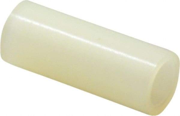 Electro Hardware - 0.171" ID x 1/4" OD, #8 Screw, Grade 101 Nylon Female Unthreaded Circuit Board Spacer - Round Body, Uncoated, 5/8" OAL - Apex Tool & Supply