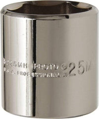 Proto - 3/8" Drive, Standard Hand Socket - 6 Points, 1-3/8" OAL, Chrome Vanadium, Chrome Finish - Apex Tool & Supply