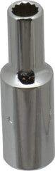 Proto - 3/8" Drive, Deep Hand Socket - 12 Point, 2" OAL, Chrome Finish - Apex Tool & Supply