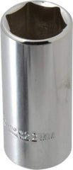 Proto - 3/8" Drive, Deep Hand Socket - 6 Points, 2-3/4" OAL, Chrome Finish - Apex Tool & Supply