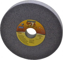 Norton - 7" Diam x 1-1/4" Hole x 1" Thick, J Hardness, 46 Grit Surface Grinding Wheel - Aluminum Oxide, Type 1, Coarse Grade, 3,600 Max RPM, Vitrified Bond, No Recess - Apex Tool & Supply