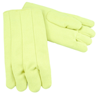 14" High Temperature Fiberglass Gloves - Wool Lined - Yellow - Apex Tool & Supply