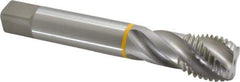 Emuge - 1-1/4 - 7 UNC 4 Flute 2B Modified Bottoming Spiral Flute Tap - Cobalt, Bright Finish, 7.087" OAL, Right Hand Flute, Right Hand Thread, Series Enorm - Apex Tool & Supply