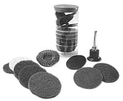 Made in USA - 1 Piece, 36, 60 Grit, 2" Disc Diam, Abrasive Disc Kit - Very Coarse, Medium Grade - Apex Tool & Supply