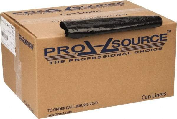 PRO-SOURCE - 2 mil Thick, Heavy-Duty Trash Bags - 43" Wide x 47" High, Black - Apex Tool & Supply