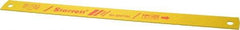 Starrett - 14" Long, 14 Teeth per Inch, Bi-Metal Power Hacksaw Blade - Toothed Edge, 1-1/8" Wide x 0.05" Thick - Apex Tool & Supply