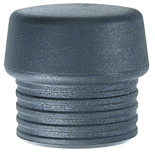 Split Head Mallet Face 1.2″ Med Soft, Shore Hardness 45-D, Black, Latex Rubber - Apex Tool & Supply