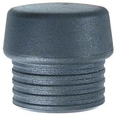 Split Head Mallet Face 1.2″ Med Soft, Shore Hardness 45-D, Black, Latex Rubber - Apex Tool & Supply