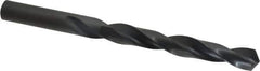 Hertel - 19/32" 118° High Speed Steel Jobber Drill - Oxide Finish, Right Hand Cut, Spiral Flute, Straight Shank, 7-1/8" OAL, Standard Point - Apex Tool & Supply